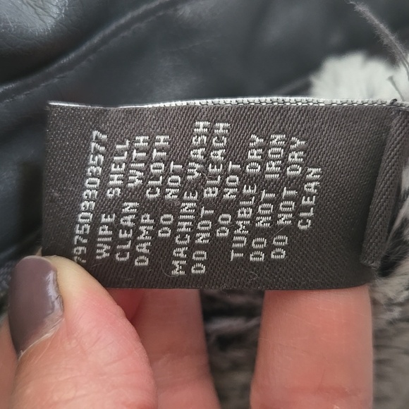 J2 Vegan Leather Gray Motorcycle Jacket Size Small - Picture 7 of 7